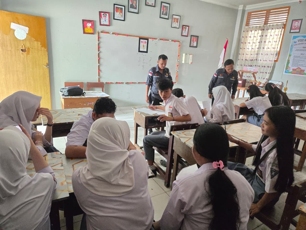 Bawaslu Kotamobagu Kunjungi Peserta P2P di SMA N1 Kotamobagu