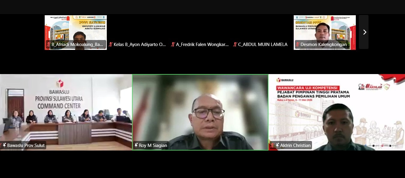 Pembukaan Orientasi PPPK Bawaslu Se-Provinsi Sulut