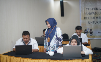 Pengawasan tes Panwascam Se Kotamobagu